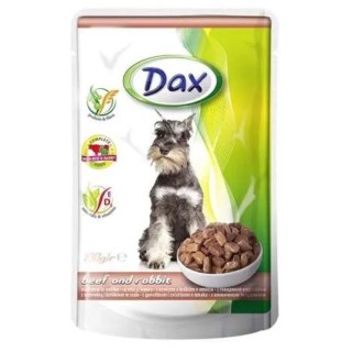 Dax 100g kapsa hovězí s králikem dog / karton